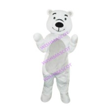 Scar White Bear Mascot Costume
