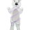 Scar White Bear Mascot Costume