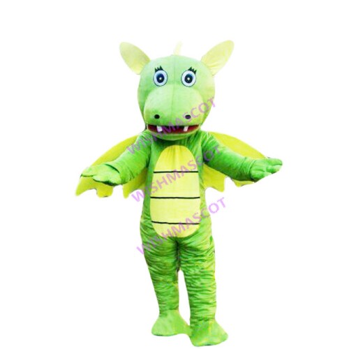 Strange Hornless Dragon Mascot Costume