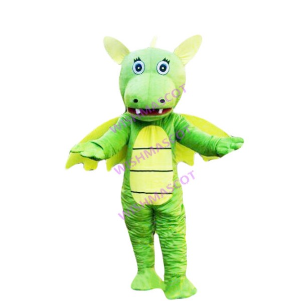 Strange Hornless Dragon Mascot Costume