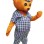 Keen Detective Bear Mascot Costume