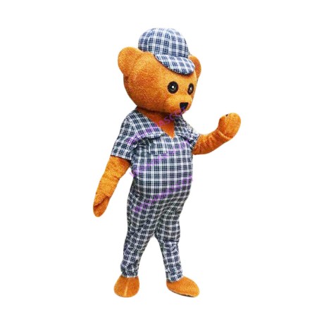 Keen Detective Bear Mascot Costume