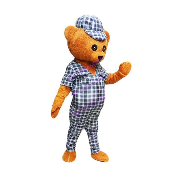 Keen Detective Bear Mascot Costume