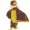 Calm Brown & Yellow Eagle Mascot Costume
