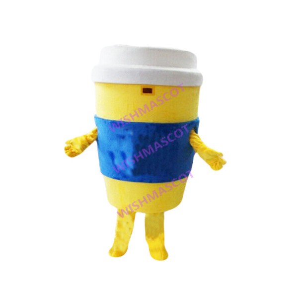 Papery Coffee Cup Mascot Costume