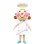 Pastry Chef Blush Monkey Mascot Costume