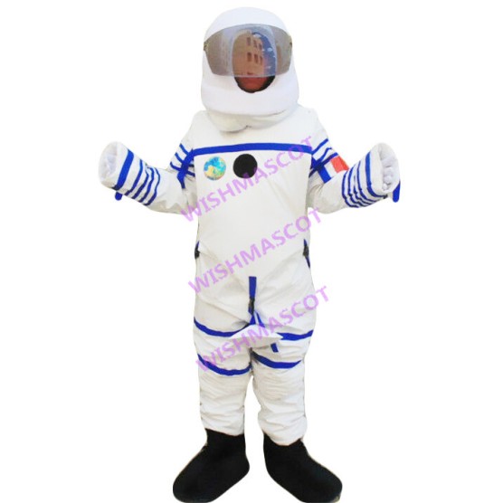 Preparing Astronaut Mascot Costume