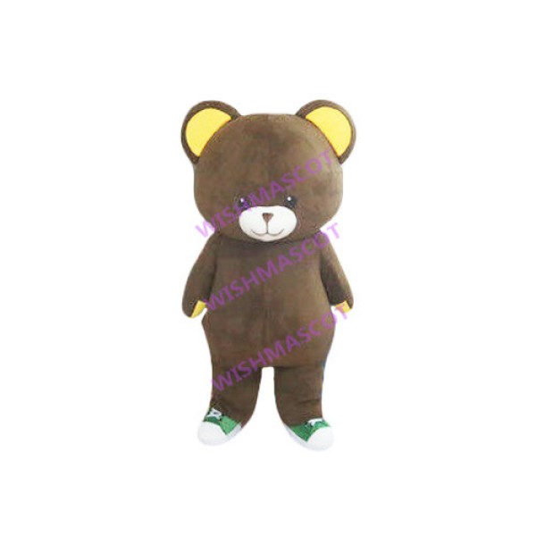 Dejected Brown Bear Mascot Costume