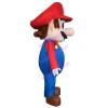 Uncle Mario In Blue Overalls Mascot Costume