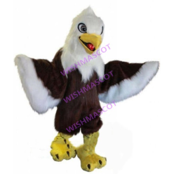 Joyous Long Fur Eagle Mascot Costume