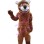 Good-natured Muscular Lion Mascot Costume
