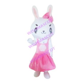 Rabbit In Princess Dress Mascot Costume