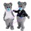 Harmonious Grizzly Couple Mascot Costume