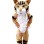 Stunned Adult Size Tiger Mascot Costume