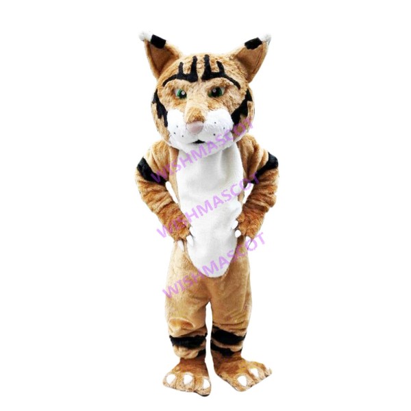 Stunned Adult Size Tiger Mascot Costume