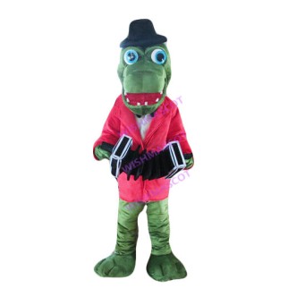 Performing Organist Crocodile Mascot Costume