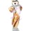 Arrogant Golden Furry Wolf Mascot Costume