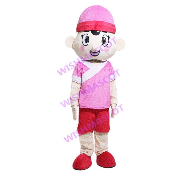 Soul Boy In Pink Robe Mascot Costume