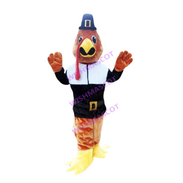 Adventure Bird In Jacket Mascot Costume
