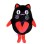 Black Cartoon Mosquito Coil Cat Mascot Costume