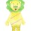 Permissive Lion With Green Mane Mascot Costume
