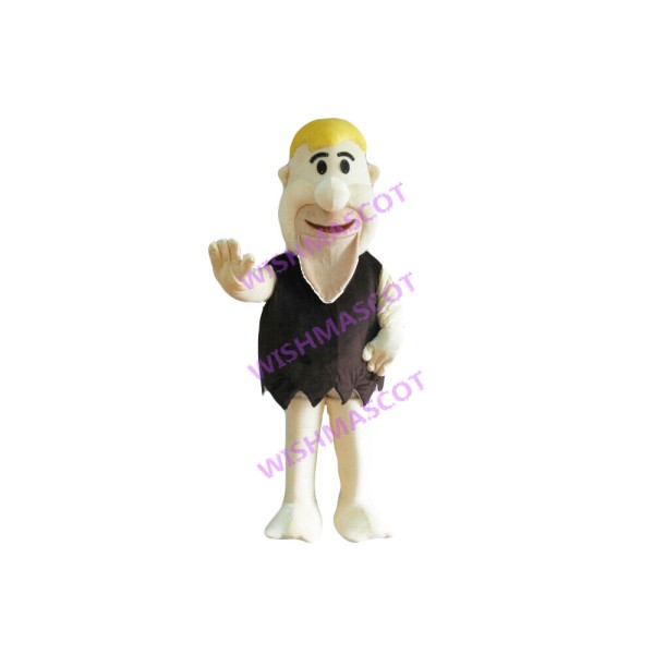 Blonde Primitive Mascot Costume