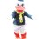 Donald Duck In College Uniform Mascot Costume