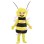 Green-eyed Female Bee Mascot Costume