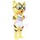 Melon Seed Cat With Bell Mascot Costume