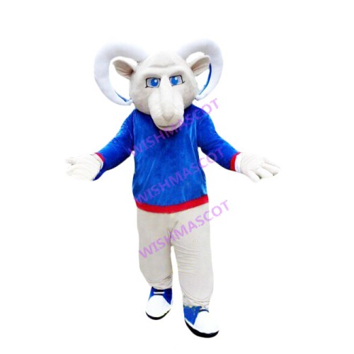 Power Blue-eyed Old Goat Mascot Costume