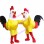 Fighting Yellow Rooster Mascot Costume