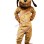 Triumphant Dog Mascot Costume With Arms Akimbo