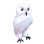 Perching White Hairy Owl Mascot Costume