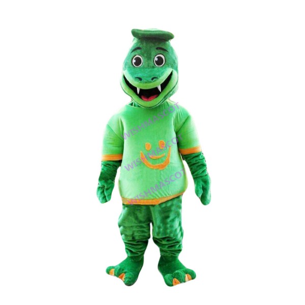 Inflated Green Cobra Mascot Costume