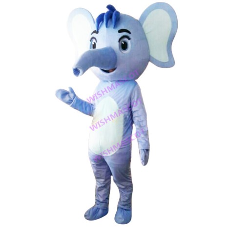 Emaciated Simple Baby Elephant Mascot Costume
