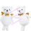Lucky White Angel Bear Mascot Costume