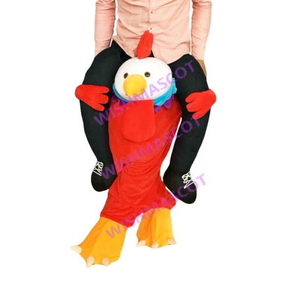 Rooster Prosthetic Leg Mascot Costume