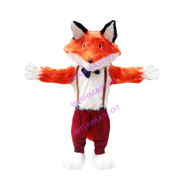Orange & White Gentle Fox Mascot Costume