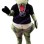 Fierce Muscle Dinosaur Mascot Costume