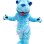 Naughty Funny Blue Dog Mascot Costume