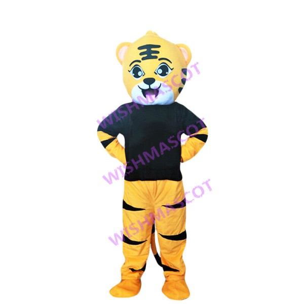 Active Tiger Kid Mascot Costume