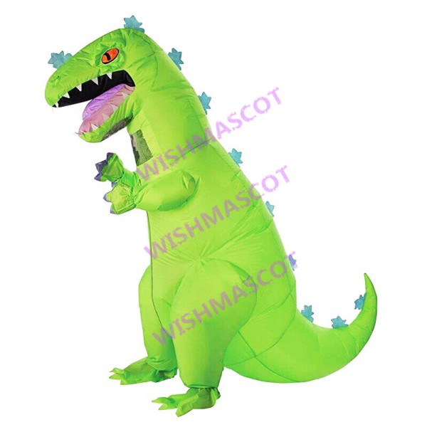 Inflatable Green Stegosaurus Mascot Costume