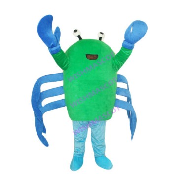 Lightweight Cartoon Green Crab Mascot Costume