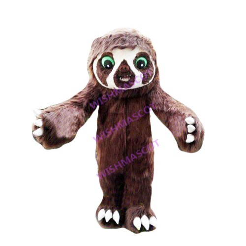 Hairy Three-toed Sloth Mascot Costume