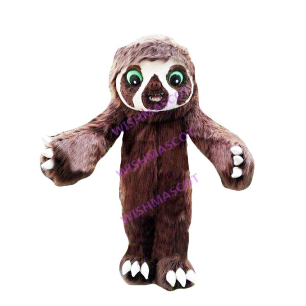 Hairy Three-toed Sloth Mascot Costume