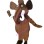 Stretching Brown Elephant Mascot Costume