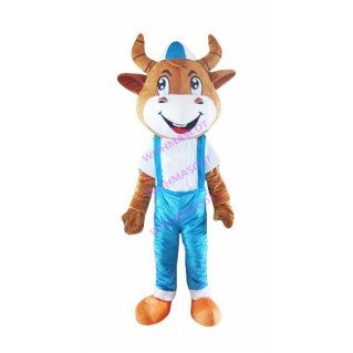 Joyful Casual Calf Mascot Costume