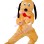 Orange Tai Chi Goofy Dog Mascot Costume