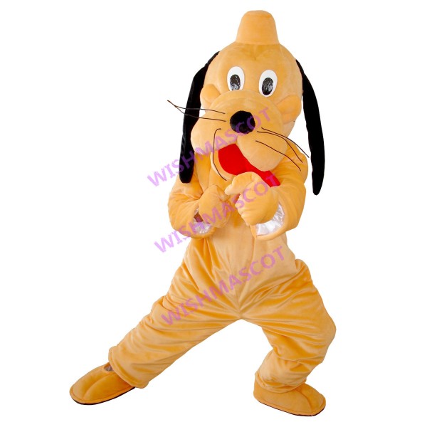 Orange Tai Chi Goofy Dog Mascot Costume