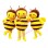 Happy Bee Holding Lollipop Mascot Costume